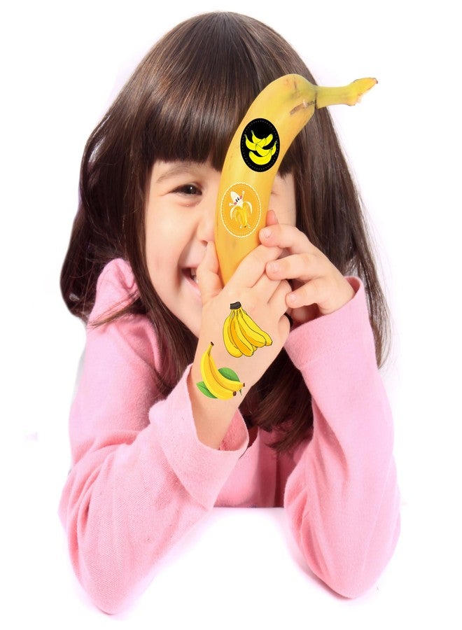 ATSMOICY 500 Pieces Cute Banana Labels Roll Stickers - Fruit Party Themed Baby Shower Birthday Party Supplies Decorations Favors Dessert Chocolate Candy School Prizes Stickers - Image 4